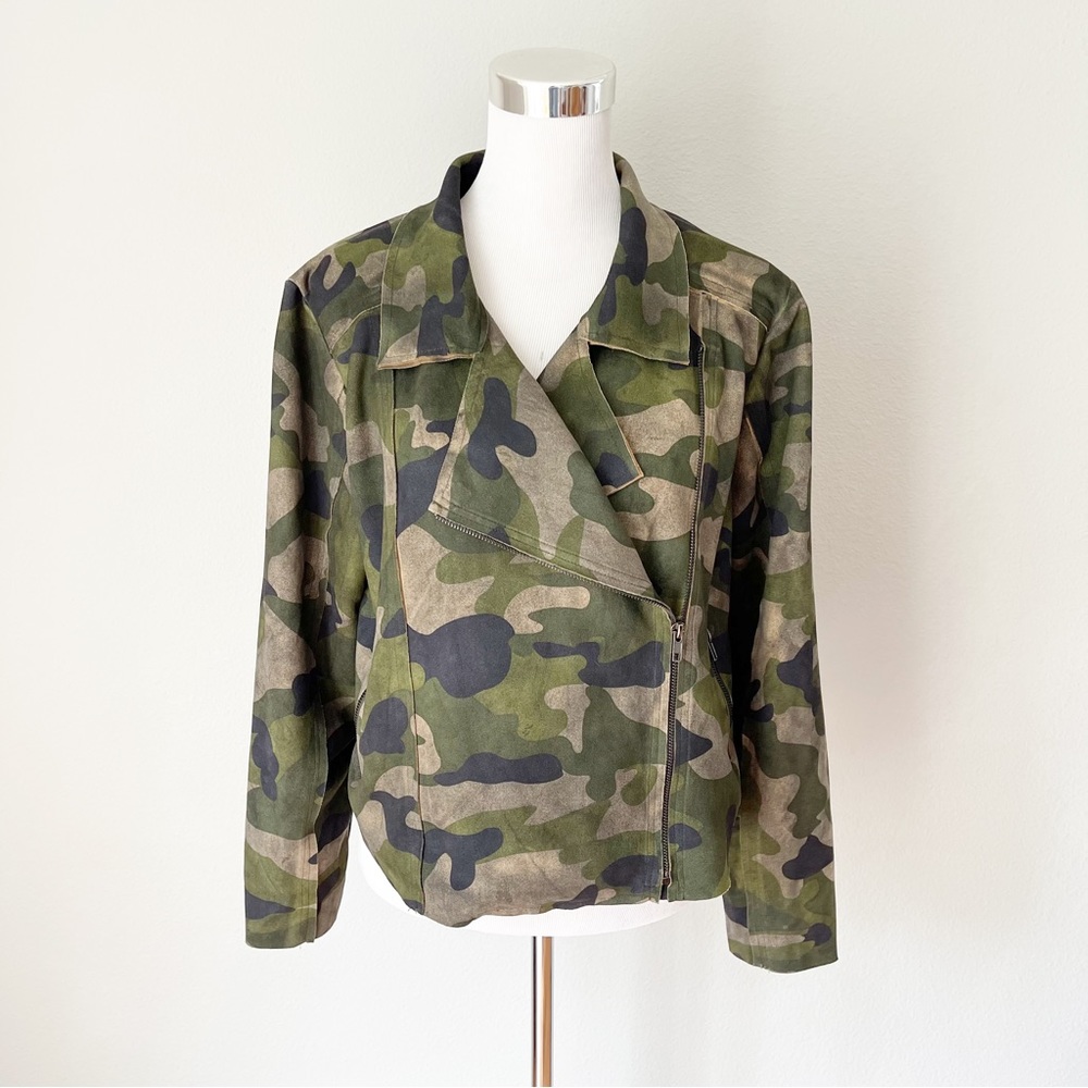 Oddi Camouflage Moto Bike Jacket Size M/L